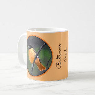 Mug Peinture Oriole - Art Oiseau Original