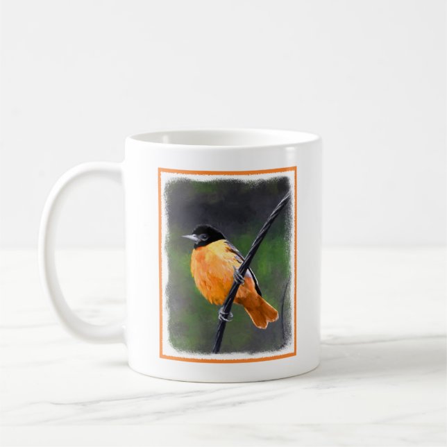 Mug Peinture Oriole - Art Oiseau Original (Gauche)