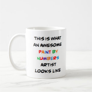 Mug peinture par nombres artiste, génial