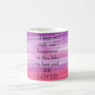 Mug Peinture rose Extraordinaire avec amour une citati