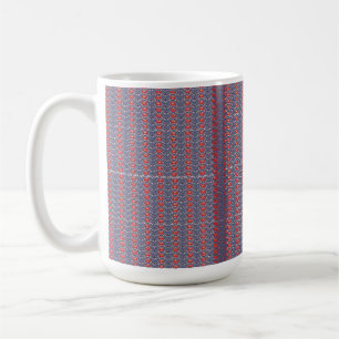 Mug Peinture rouge et orange tourbillonne ensemble, cr