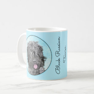 Mug Peinture russe Terrier noir - Chien original migno
