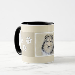 Mug Peinture Shetland Sheepdog - Jolie art original ch