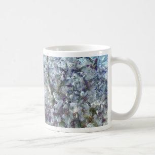 Mug Peinture style art pointillé en fleurs d'amandiers