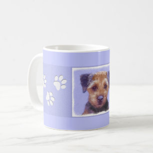 Mug Peinture sur la frontière de Terrier - jolie art o