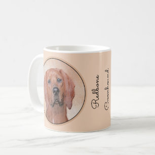 Mug Peinture sur pilon rouge - jolie art original chie