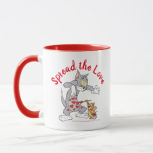 Mug Peinture Tom & Jerry Coeurs de Saint-Valentin