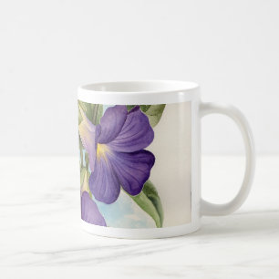 Mug Peinture tropicale pourpre de fleur - multi