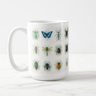 Mug Peintures aquarelles de collection d'insectes art