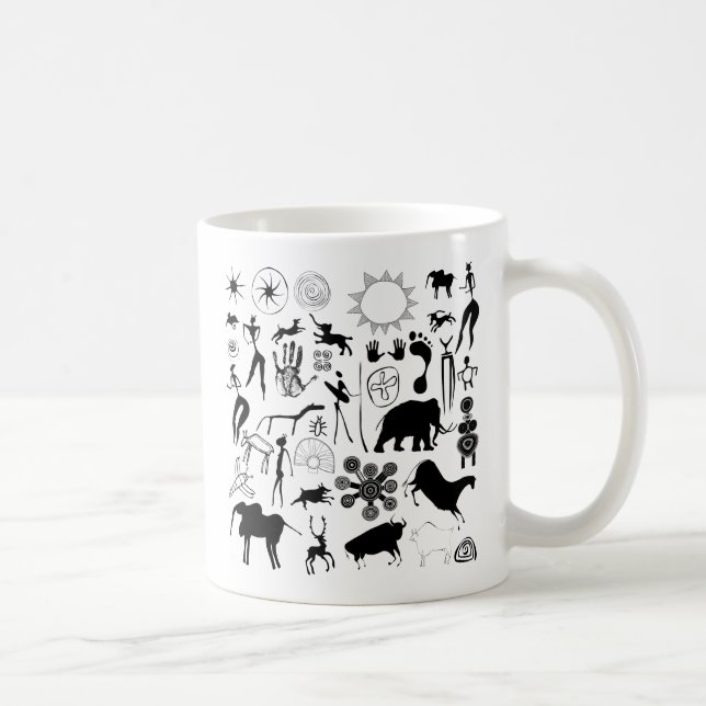 Mug Peintures rupestres - art primitif (Droite)