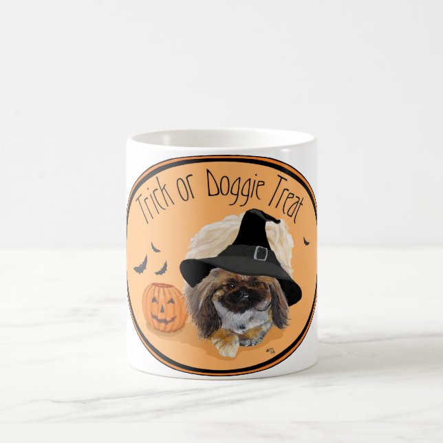 Mug Pekingese Halloween (Centre)