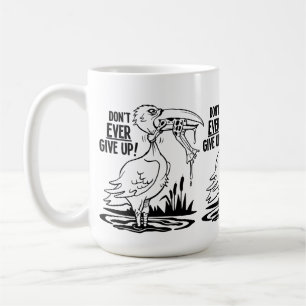 Mug Pélican et Grenouille Ne Jamais Abandonner