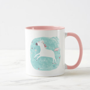 Mug Peloton magique de licorne - faites un souhait