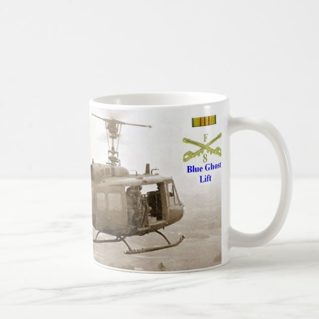 Mug Pelotons bleus de fantôme - ascenseur (Droite)