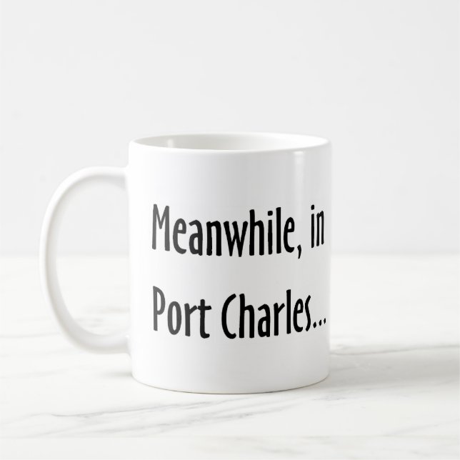 Mug pendant ce temps, à port charles (Gauche)