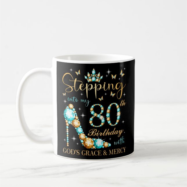 Mug Pénétrer Dans Mon 80Ème Avec La Grâce Et La Miséri (Gauche)