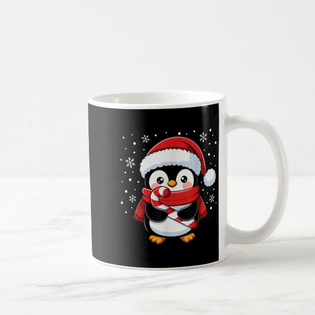 Mug Penguin Christmas Candy Cane Winter Toddler Girl B (Droite)