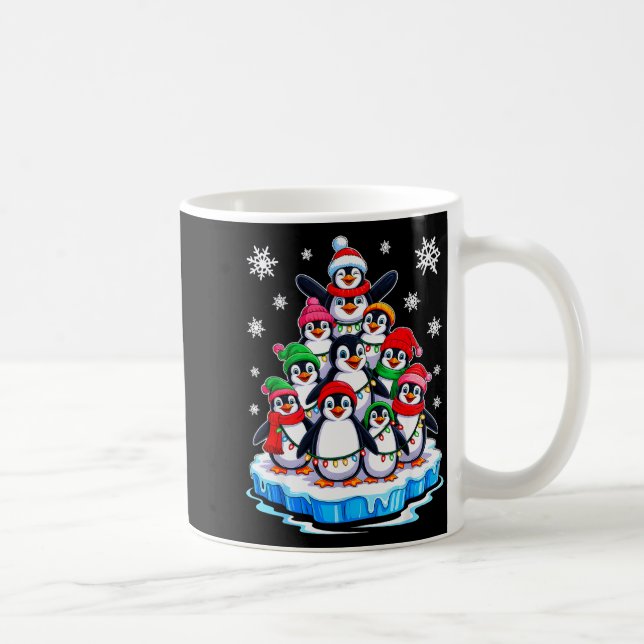 Mug Penguin Christmas Tree Penguin Lover Xmas For Men  (Droite)