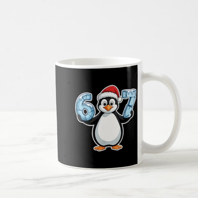 Mug Penguin Santa Hat 67 Icy Numbers Christmas Birthda (Droite)
