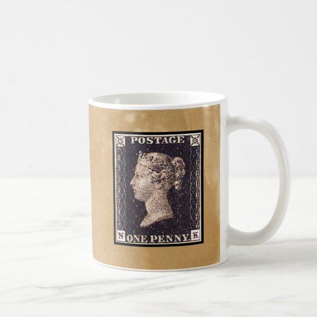 Mug Penny Black Postage Timbre (Droite)