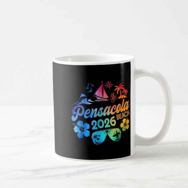 Mug Pensacola Beach Florida 2026 Vacation Tie Dye Summ (Droite)