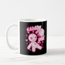 Pense à toi Poupée Voodoo Rose Gothique Kawaii