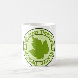 Mug Pense Musique verte - choisir style et couleur