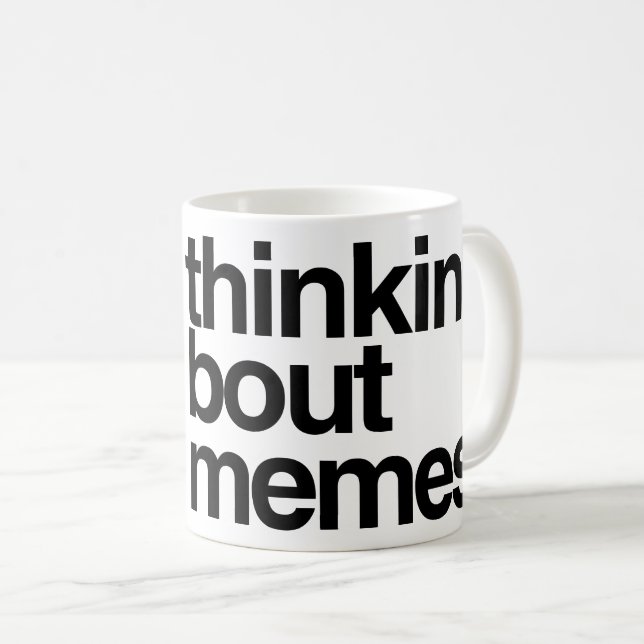 Mug Pensez aux mèmes (Devant droit)