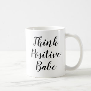 Mug Pensez bébé positif   Inspirer la citation de Slog