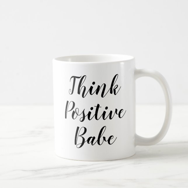 Mug Pensez bébé positif | Inspirer la citation de Slog (Droite)