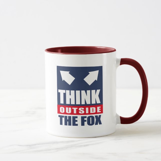 Mug Pensez en dehors du renard (Droite)