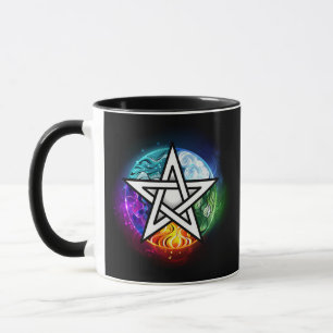 Mug pentagramme du Wiccan