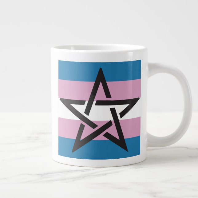 MUG PENTAGRAMME TRANS PRIDE (Droite)
