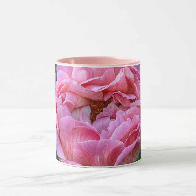 Mug Peony : Art Floral Canadien Élégant (Centre)