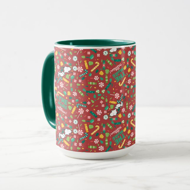 Mug Peppermint Dreams Snoopy Candy Motif (Devant gauche)