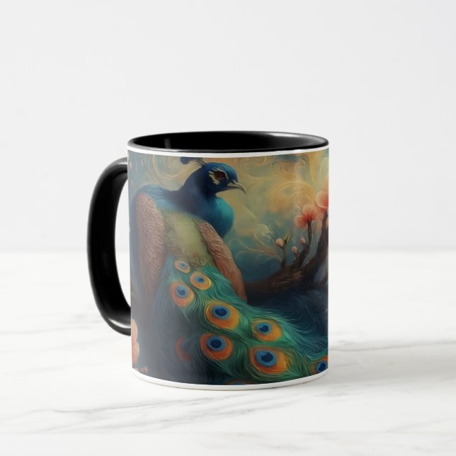 Mug Perched Peacock (Devant gauche)