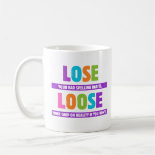 Mug Perdre la grammaire perdue - Drôle erreur orthogra