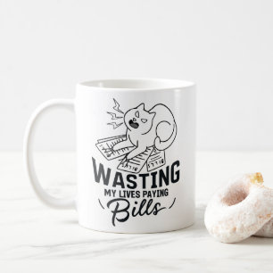 Mug Perdre ma vie Drôle conception de chats