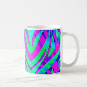 Mug Perdu dans les foules Abstraites rayures colorées 