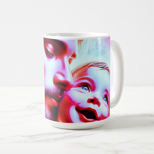 Mug Père Bébé Bond coeur (Devant droit)