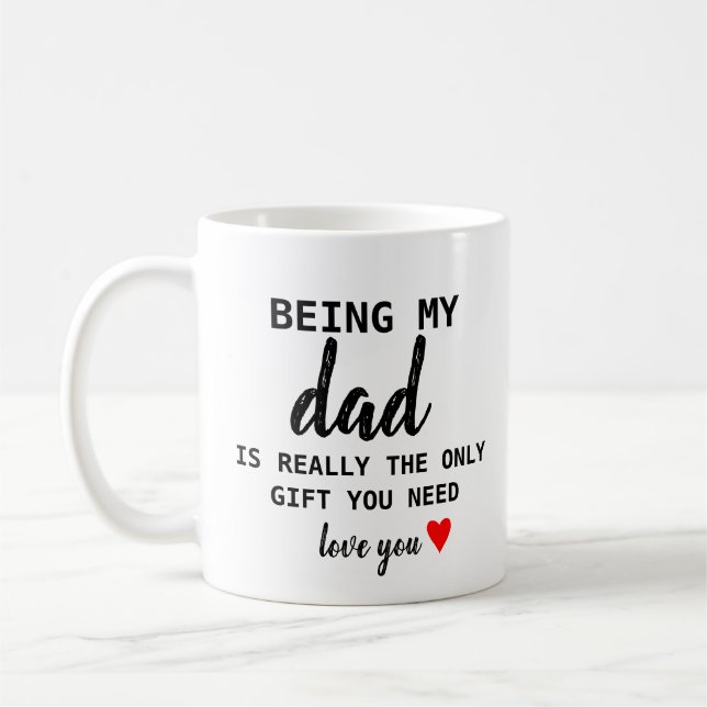 Mug Père Cadeau drôle Anniversaire Papa Fête des pères (Gauche)