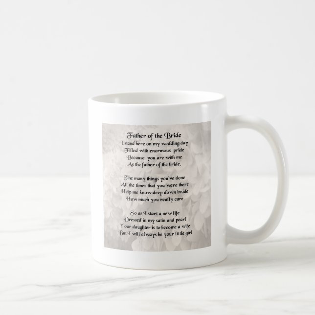 Mug Père de la jeune mariée - blanc (Droite)