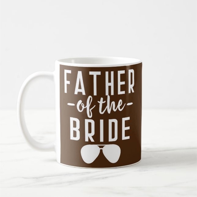 Mug Père de la mariée Bachelor Mariage papa fille (Gauche)