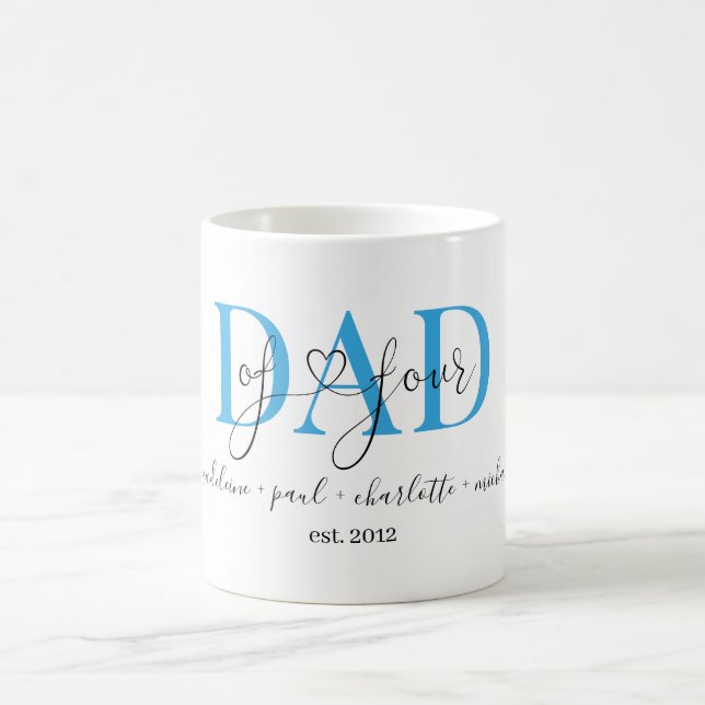 Mug Père de quatre cafeetasse (Centre)