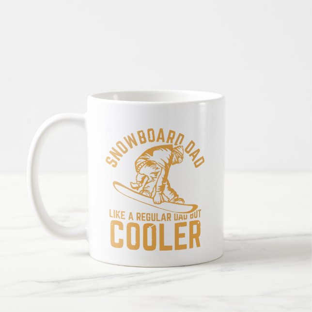 Mug PÈRE De Snowboard Comme Un PÈRE Régulier Mais Glac (Gauche)