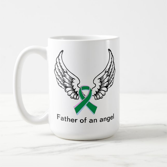 Mug Père d'un ange - l'anencéphalie (Gauche)