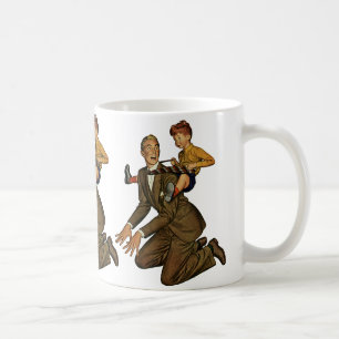 Mug Père et fils vintage, drôle, fête des pères ridicu