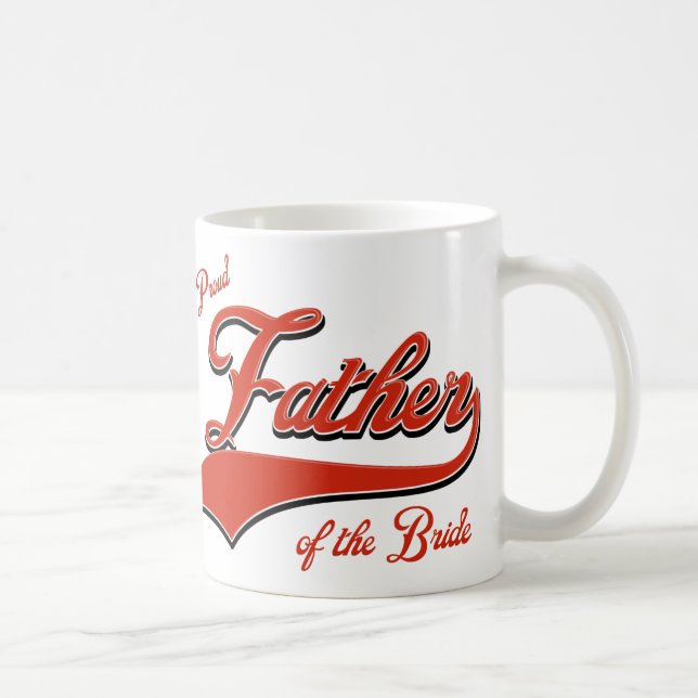 Mug Père fier de la jeune mariée (Droite)
