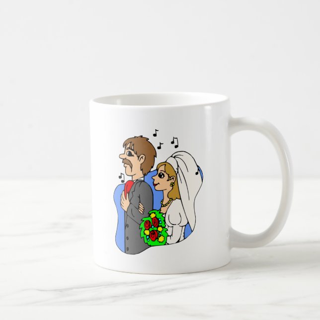 Mug Père Fille marche vers le bas Aisle Mariage Mars (Droite)
