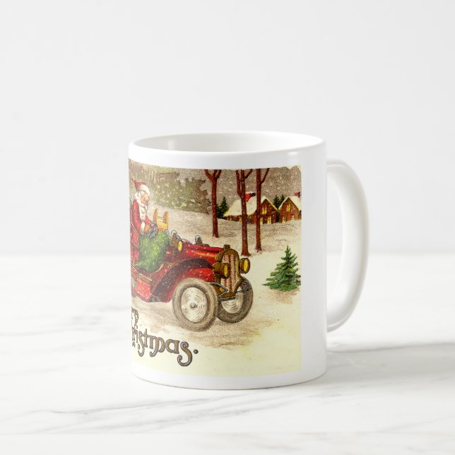 Mug Père Noël à disques chauds (Devant droit)